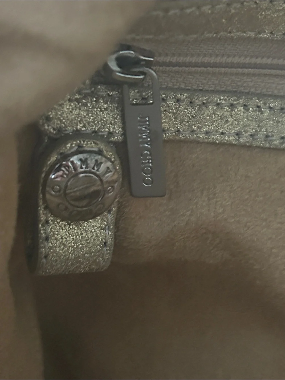 Jimmy Choo “SKY” Star-Studded Hobo Bag